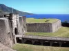 Basse-Terre - Entrance to the Louis Delgrès fort overlooking the Caribbean sea