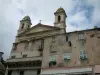 Bastia - Saint-Jean-Baptiste church and an period building of Terra-Vecchia