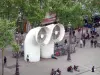 Beaubourg district - Air vents of the piazza in front of the Pompidou Centre