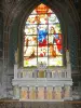 Beaubourg district - Inside the Saint-Merri church: stained glass