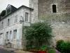 Beaugency - Dungeon (César Torre), la casa, flores y arbustos