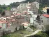 Bélesta - Church, Castle Museum and facades of houses in the village