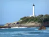 Biarritz - Faro de Pointe Saint-Martin y el Océano Atlántico