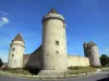 Blandy - Keep, towers and walls of the medieval castle of Blandy-les-Tours
