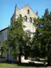 Blasimon abbey - Former Saint-Nicolas Benedictine abbey: west facade of the Saint-Nicolas church 