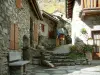 Bonneval-sur-Arc - Maisons en pierre du village, en Haute-Maurienne (Parc National de la Vanoise)