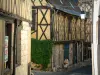 Bourges - Faixa pavimentada forrada com casas de enxaimel