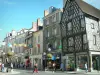 Bourges - Rua comercial com lojas