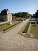 Breteuil castle - French garden of the castle