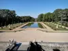 Breteuil castle - View of the water mirror in the French garden