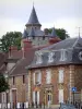 Briis-sous-Forges - Anne Boleyn tower (keep the old medieval castle) overlooking the houses of the village