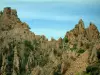 Le calanche di Piana - Calanche di Piana: Granito rosso pali (insenature rocciose) con creste tagliate