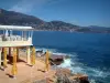 Cap Martin - Restaurant et sa terrasse au bord de la mer