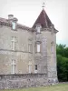 Castello di Cazeneuve - Torre e la facciata del castello