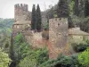 Castelnou - Murallas y torres almenadas