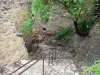 Castelnou - Escalera callejón pavimentado