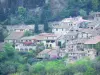 Castelnou - Vista de las casas de la villa medieval
