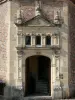 Castelo de La Palice - Porta da torre da escada do castelo; em Lapalisse