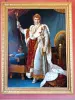 Castillo de Malmaison - Dentro del castillo, museo: retrato de Napoleón I en traje de coronación