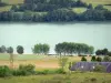 Causse Corrézien lake - View of water from above Lake