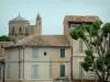 Cavaillon - Tree, houses and Saint-Véran cathedral