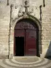 Celles-sur-Belle royal abbey - Portal of the Notre-Dame abbey church