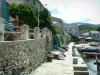 Centuri - Quayside of the port and houses of the village (marine)