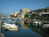 Centuri - Small port with boats, quaysides and houses of the village (marine)