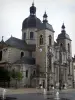 Chalon-sur-Saône - Iglesia de San Pedro y las fuentes de la Place de l'Hotel de Ville