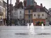 Chalon-sur-Saône - Casas y fuentes de la Place de l'Hotel de Ville