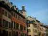 Chambéry - Houses with colourful facades on the Saint-Léger square