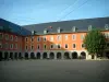 Chambéry - Central Court of Carré Curial (former barracks) with its porticoes