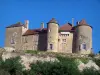 Château de Berzé-le-Châtel - Façade de la forteresse médiévale (château féodal) ; dans le Mâconnais