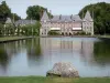 Château de Courances - Louis XIII-style château reflecting in the waters of the Miroir (Mirror)