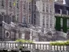 Château de Courances - Horseshoe staircase of the château