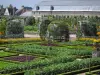 Château de Villandry and gardens - Vegetable garden (vegetables and flowers) with its arbours