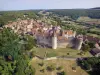 Châteauneuf - Aerial view of the village of Châteauneuf, with its medieval castle and its houses