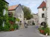 Châteauneuf - Facades of the medieval town