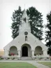 Chemin des Dames - Memorial Cerny-en-Laon: gevel van de kapel