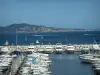 La Ciotat - Port with its boats, the Mediterranean sea and the coast in background