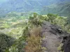 Cirque de Mafate - Ver Islet Marla y Mafate desde la subida a la Taïbit