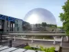The City of Science and Industry  - La Villette park: Science and Industry museum and its Geode