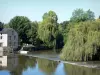 Civray - Charente river, trees along the water