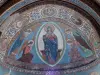 Civray - Inside of the Saint-Nicolas church Day: murals