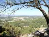 Clansayes - Vue sur la vallée du Rhône