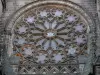 Clermont-Ferrand - Rose window of the Notre-Dame-de-l'Assomption cathedral of Gothic style