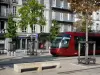 Clermont-Ferrand - Tram, trees and building facades