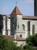 Colegiata de La Romieu - La torre y la iglesia de Saint-Pierre