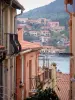 Collioure - Façades de maisons de Collioure