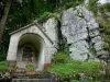 Consolation rock formations - Oratory and rock face (cliff)